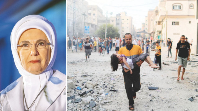 Emine Erdoğan, Filistinli fedakar ve kahraman babalara güç diledi.