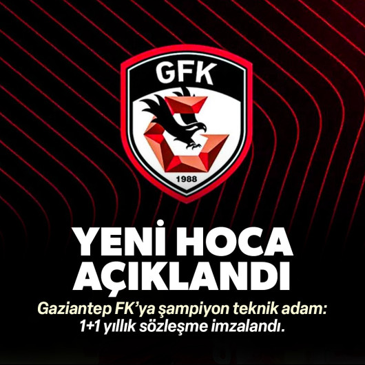 Gaziantep FK'ya şampiyon hoca: Resmen açıklandı