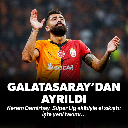 Kerem Demirbay Galatasaray'dan ayrıldı: Yeni adresi duyuruldu