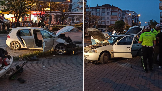 Kazada yaralanan sürücüler Kahramankazan Devlet Hastanesine sevk edildi.