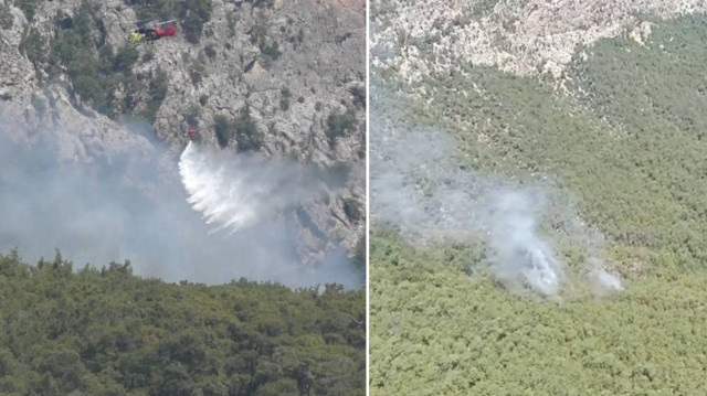 Soğutma çalışmaları devam ettiği yangının çıkış sebebi araştırılıyor.