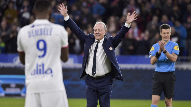 L’ancien joueur Bernard Lacombe, au Groupama Stadium de Lyon, dans le centre-est de la France, le 15 décembre 2019.