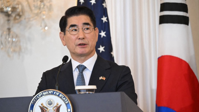 Le ministre sud-coréen de la Défense, Kim Yong-hyun, participe à la réunion des ministres des Affaires étrangères et de la Défense des États-Unis et de la République de Corée au département d'État à Washington, DC, le 31 octobre 2024.