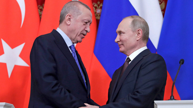 Реджеп Тайип Эрдоган и Владимир Путин