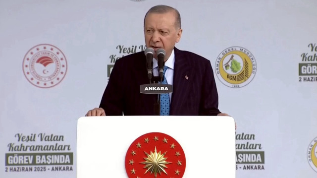 Cumhurbaşkanı Recep Tayyip Erdoğan, "Yeşil Vatan Kahramanları Görev Başında' programında önemli açıklamalarda bulunuyor.