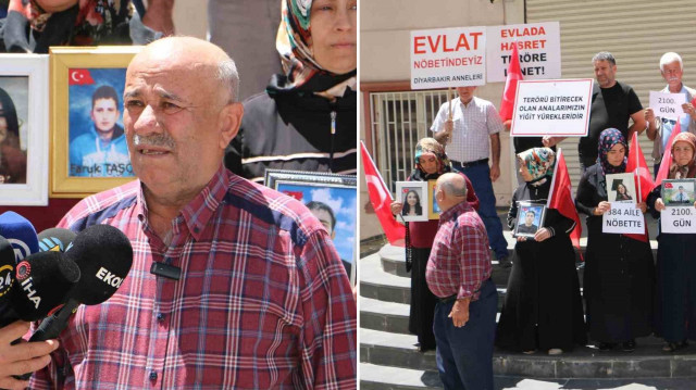 Mehmet Karacan, oğlu için Evlat Nöbeti'nde.