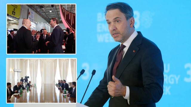 Enerji ve Tabii Kaynaklar Bakanı Alparslan Bayraktar Bakü'de.
