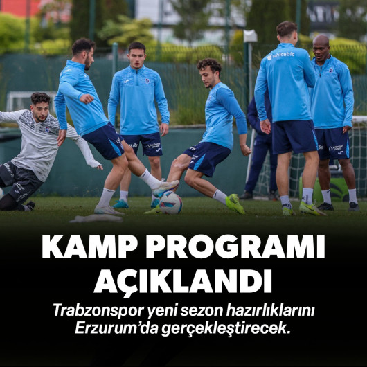 Trabzonspor'un yeni sezon kamp programı belli oldu