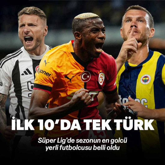 Süper Lig'de sezonun en golcü yerlisi belli oldu