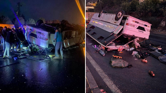 Kazada yaralanan 25 kişi kentteki hastanelere kaldırıldı.
