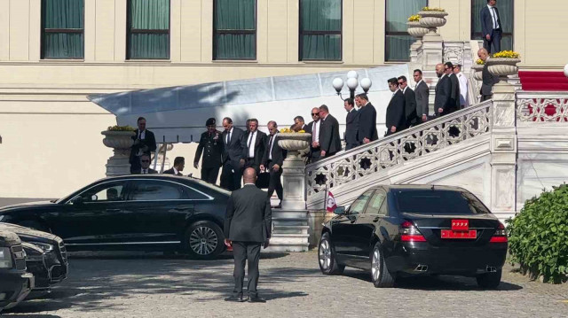 Le chef du MIT, İbrahim Kalın, a quitté le palais de Çırağan à l’issue des pourparlers entre l’Ukraine et la Russie, le 2 juin 2025.
