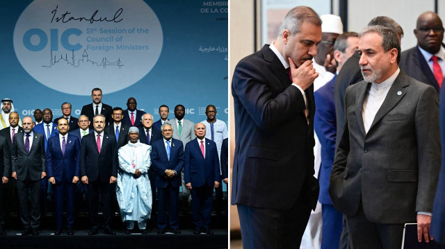 Dışişleri Bakanı Hakan Fidan (solda), İran Dışişleri Bakanı Abbas Erakçi (sağda) ile bir araya geldi.