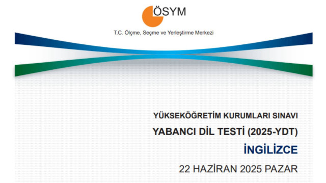 YDT soruları ve cevap anahtarları