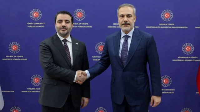 Suriye Dışişleri Bakanı Şeybani - Türkiye Dışişleri Bakanı Hakan Fidan