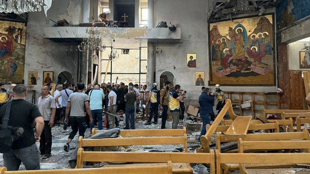 Şam'da kilise saldırısının ardından güvenlik önlemleri artırıldı