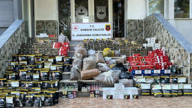 Samsun'da kaçak tütün ve makaron operasyonu