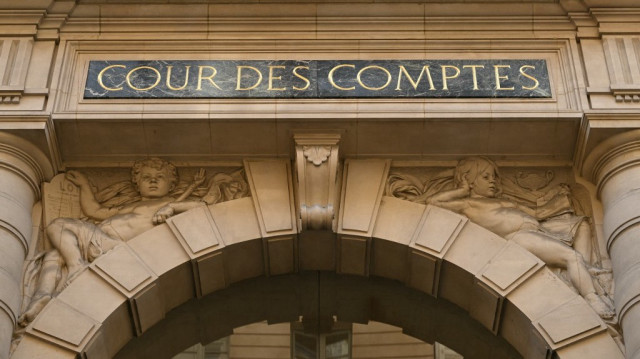 Vue du bâtiment de la Cour des comptes à Paris, le 8 avril 2025.