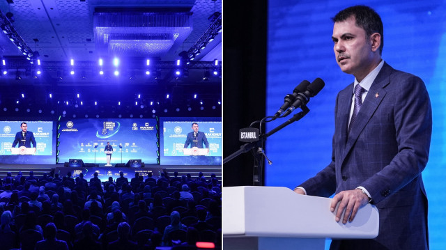 Çevre, Şehircilik ve İklim Değişikliği Bakanı Murat Kurum, İstanbul'da düzenlenen "Emlak Konut Anahtar Fikirler Zirvesi"ne katılarak konuşma yaptı.