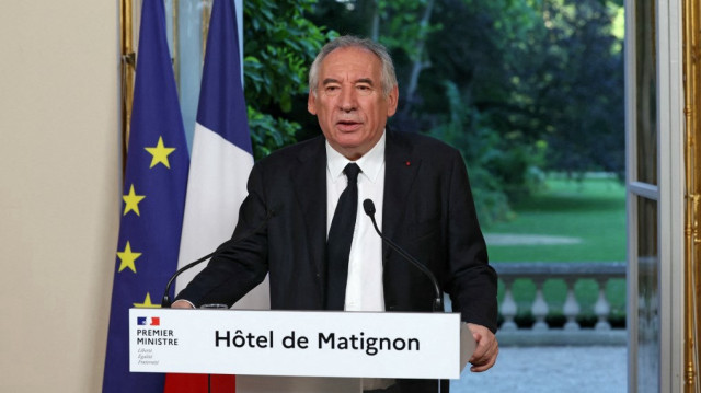 Le Premier ministre français François Bayrou s'exprime lors d'une conférence de presse à l'hôtel de Matignon à Paris, le 24 juin 2025.