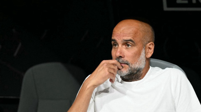 L'entraîneur espagnol de Manchester City, Pep Guardiola, au Mercedes-Benz Stadium d'Atlanta, le 22 juin 2025.
