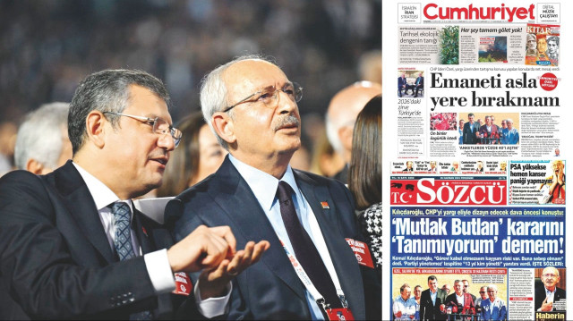 Özgür Özel, Kemal Kılıçdaroğlu.