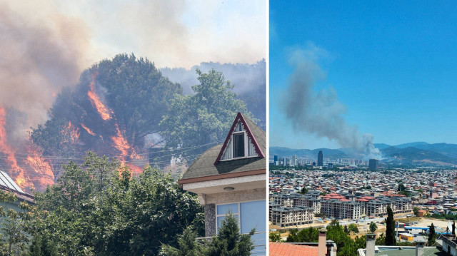 Bursa'da korkutan yangın