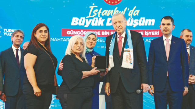 Cumhurbaşkanı Erdoğan, Güngören’de 1.930 konut ve iş yerinin anahtar teslim töreninde konuştu