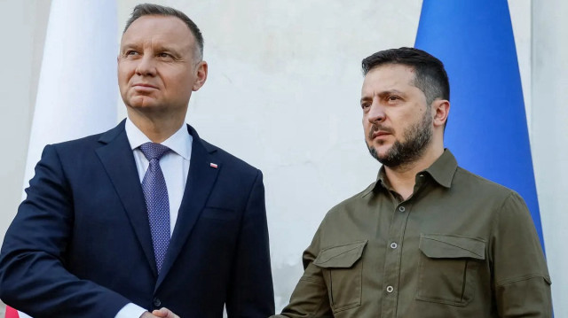 Президент Украины Владимир Зеленский и президент Польши Анджей Дуда.