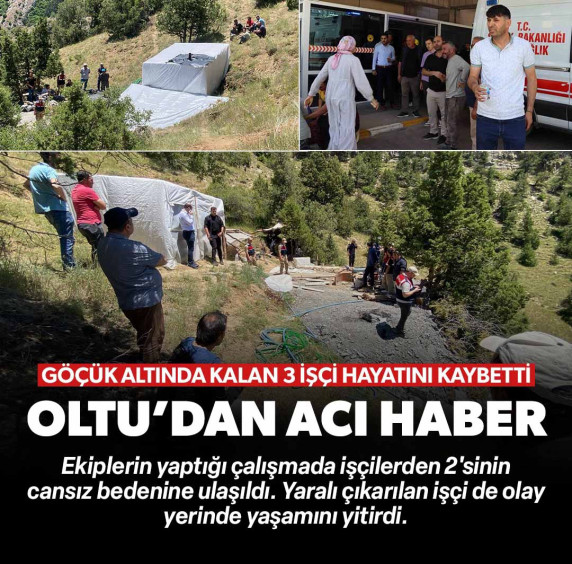 Oltu taşı ocağında göçük