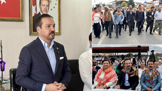 Kürşad Zorlu 7. Geleneksel Karacakurt Türkmen Toyu'na katıldı.