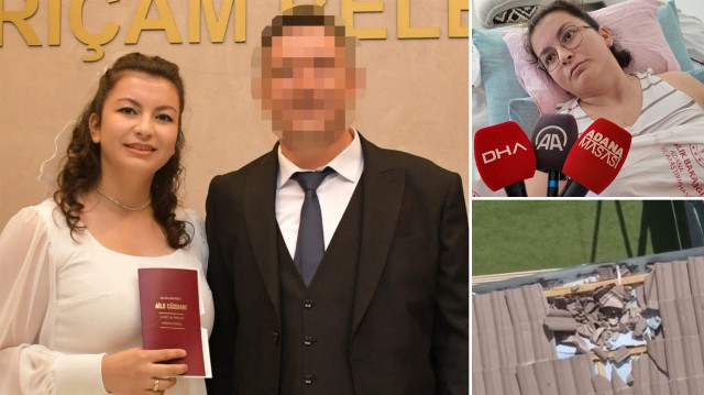 İnternetten tanıştığı emlakçı ile 21 gün önce düğün yapan öğretmen Dilek Gökgül, eşi tarafından oturdukları apartmanın 6'ncı katındaki daireden aşağı atıldı. Gökgül, felç kaldı.
