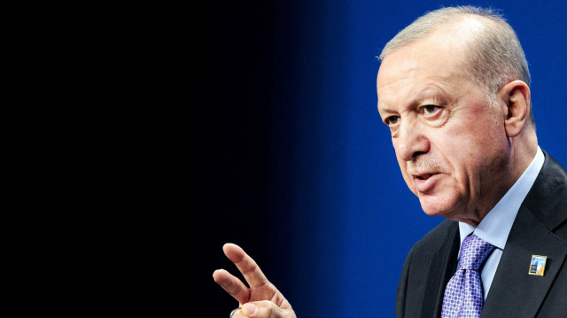 Le président turc Recep Tayyip Erdogan s'exprime lors d'une conférence de presse après le sommet de l'Organisation du traité de l'Atlantique Nord (OTAN) à La Haye, le 25 juin 2025.
