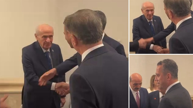 MHP lideri Bahçeli, sağlık durumunu hedef alan CHP'li Başarır'ı görünce gözlerini çevirdi.