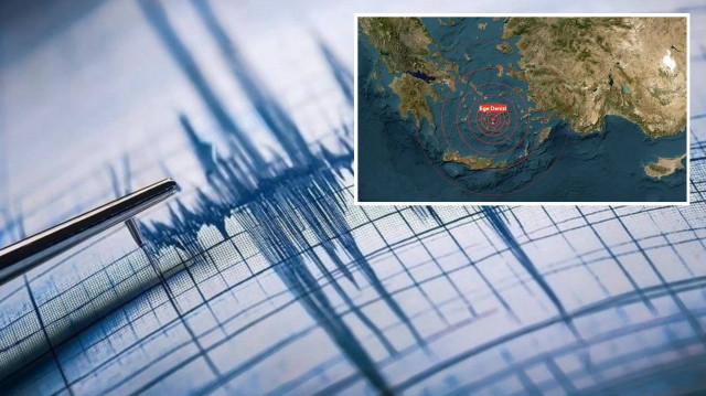 Afet ve Acil Durum Yönetimi Başkanlığı (AFAD) verilerine göre, saat 14.26'da Ege Denizi, Girit Adası açıklarında 5.0 büyüklüğünde deprem meydana geldi.