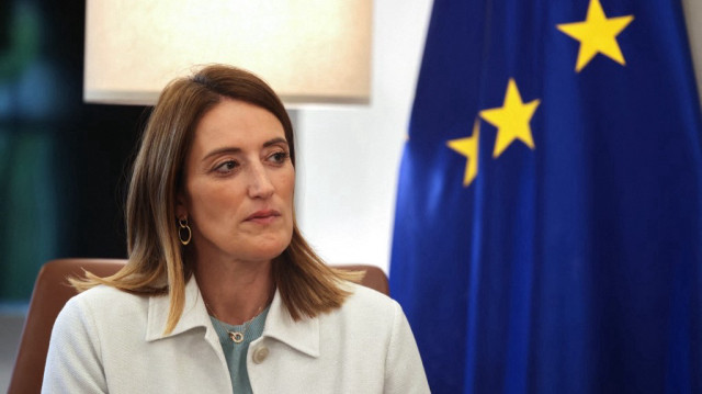 La présidente du Parlement européen, Roberta Metsola