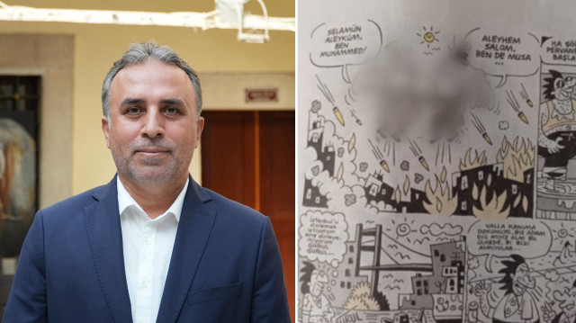 Yaptığı provokatif çizimlerle sık sık gündeme gelen Leman dergisi, 26 Haziran tarihli yayınında, Peygamberimiz Hz. Muhammed'i (sav) Ortadoğu'da bombalanan şehirlerin üzerinde resmetmişti.