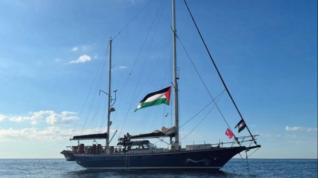 Le Madleen, navire appartenant à la coalition Freedom Flotilla, a quitté le port de Catane, en Sicile, le 1er juin. 