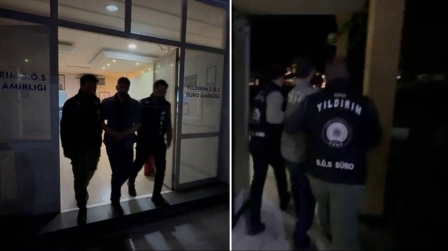 Baskın yapılan evde yakalanan şüpheli ifadesi alınmak üzere önce emniyete sonra cezaevine götürüldü.