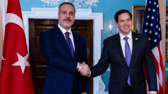 Turkish Foreign Minister Hakan Fidan and US Secretary of State Marco Rubio