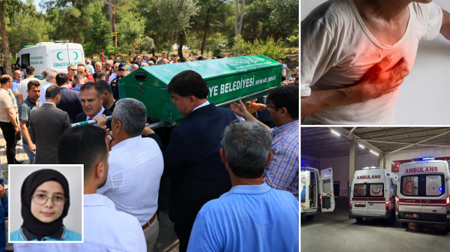 Fethiye'de depremde panikatak geçirerek yaşamını yitiren 14 yaşındaki Afranur Günlü, son yolculuğuna uğurlandı.