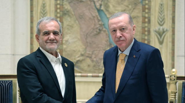 أردوغان وبزشكيان يبحثان العلاقات الثنائية وقضايا إقليمية ودولية