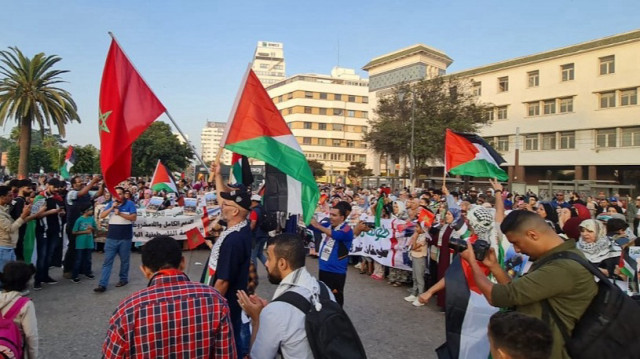 للأسبوع الـ79.. آلاف المغاربة يتظاهرون دعما لغزة والأقصى
