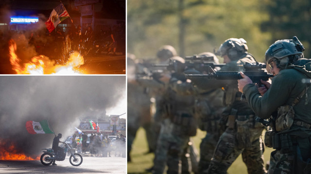 ABD Başkanı Trump’ın göçmen baskınlarına karşı Los Angeles’ta artan protestolar.