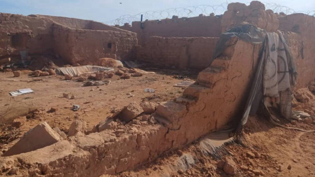 Le camp de déplacés "Rukban" dont la fermeture a été prockamé en Syrie.