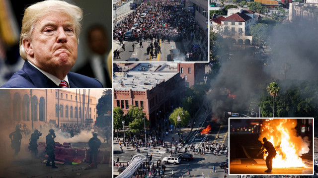 Los Angeles'ta çatışmalar şiddetleniyor.