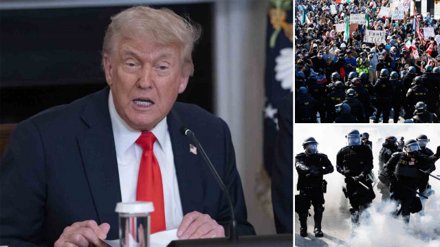 Trump, Los Angeles protestocularına meydan okuyup 'bölgeye daha fazla asker göndermeyi' işaret etti.