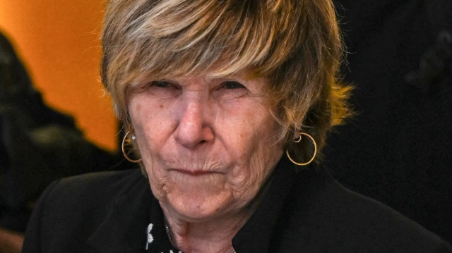 L'entrepreneuse française Michele "Mimi" Marchand arrive au tribunal correctionnel de Paris pour son procès pour chantage à l'encontre de la présentatrice de télévision Karine Le Marchand, à Paris le 26 mai 2025.
