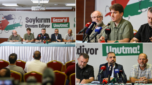 İHH, Gazze'de yaşanan zulmü unutturmamak için basın açıklaması gerçekleştirdi.