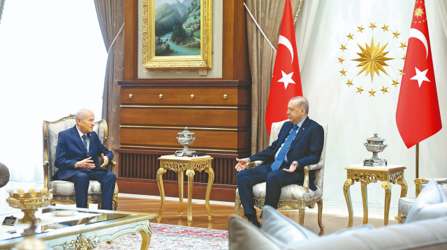 MHP Lider Devlet Bahçeli, Cumhurbaşkanı Recep Tayyip Erdoğan.