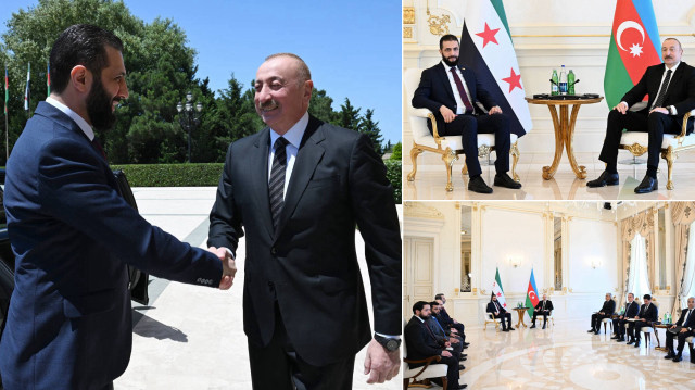 Ahmed Şara, İlham Aliyev ile görüştü.